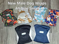 New Male Dog Wraps Size Small